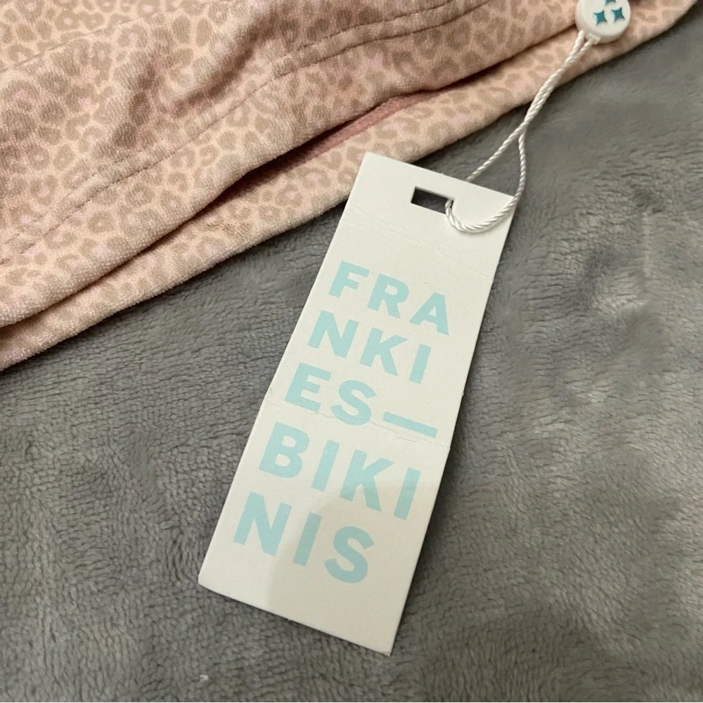 New! Frankie’s Bikinis Daphne Terry Cheeky Boy Short Coco Cheetah 10739